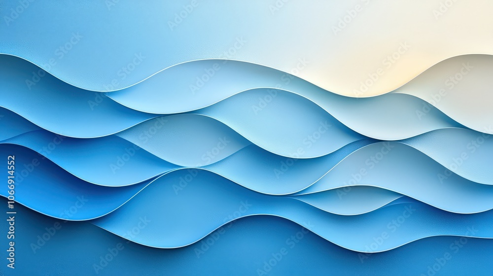 Poster a textured blue abstract background with overlapping waves, ideal for adding depth and character to 