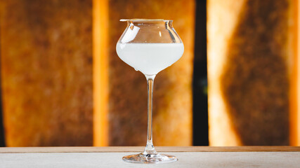 Great serving of banana cocktail at the bar