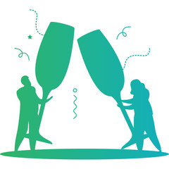 Happy birthday single vector icon