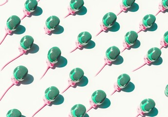 Green Mic Pattern.