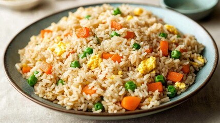 Delicious Fried Rice with Colorful Vegetables
