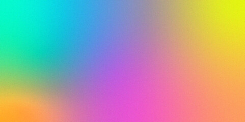 Abstract gradient rainbow color and light colorful background, gradient background with grainy texture, Smooth transitions of iridescent colors, Blurred colored abstract background.	