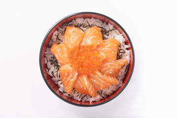 サーモン　いくら丼