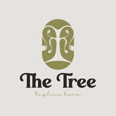 Tree logo template stock vector