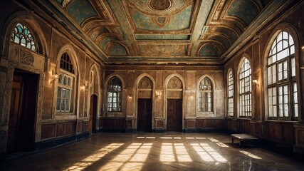 Stanza con affreschi 