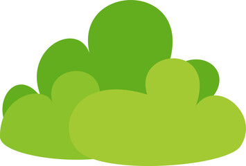 Green bush illustration 