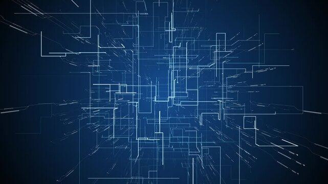 Cyber futuristic speed tunnel. 3d rendering.