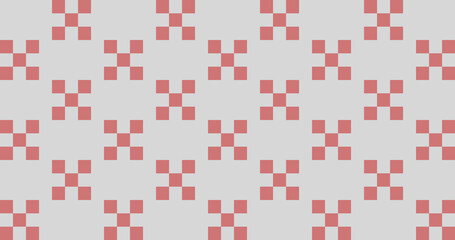 Red Checkerboard Background Vector Abstract Seamless Pattern popular grid pattern Print on the wall
