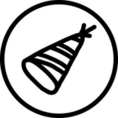 Happy birthday single vector icon