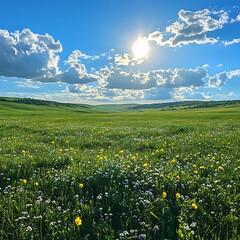 Nature&rsquo;s peace on a bright summer day