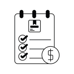 order fulfillment glyph icon with white background vector stock illustration