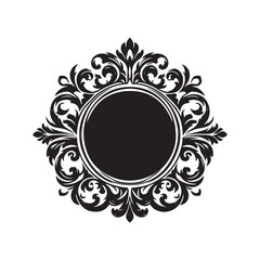 Luxury Ornament Frame Silhouettes – Vector Illustrations for Opulent Designs