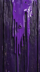 Glossy finish paint dripping over textured wood, hypermaximalist, advertising photography, hyper realistic, fine detail,