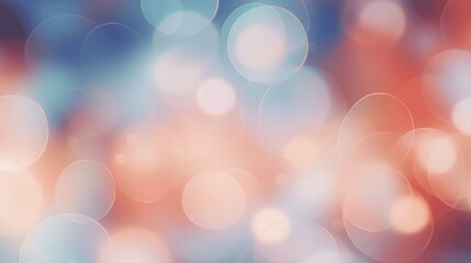 Fototapeta premium Soft Bokeh Background in Blue and Red Tones