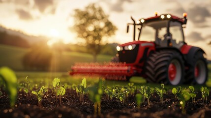 Innovative tractor utilizes ai-controlled seed dispenser for advanced smart farming techniques