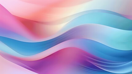 Fototapeta premium Soft Waves of Colorful Abstract Design