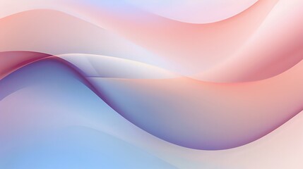 Obraz premium Soft Abstract Waves in Pastel Tones