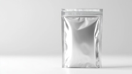 Silver Foil Pouch Mockup