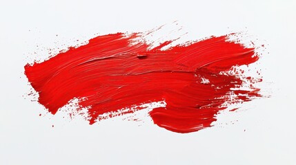 Red Paint Brush Stroke Texture
