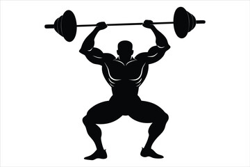 Powerful Gym Bodybuilding Barbell Vector Pack,

