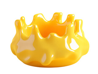 a yellow liquid like object