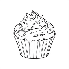 illustration of a cupcake