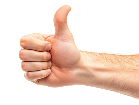 a hand giving a thumbs up