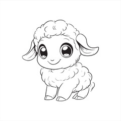 sheep cartoon page