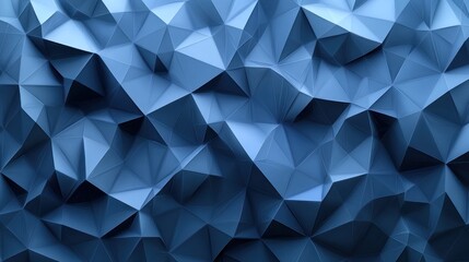 Obraz premium Abstract blue low poly background.