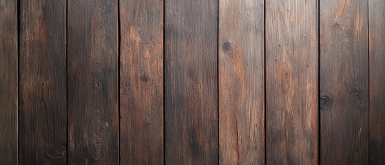 Obraz premium A textured wooden surface featuring dark, weathered planks with a rustic.
