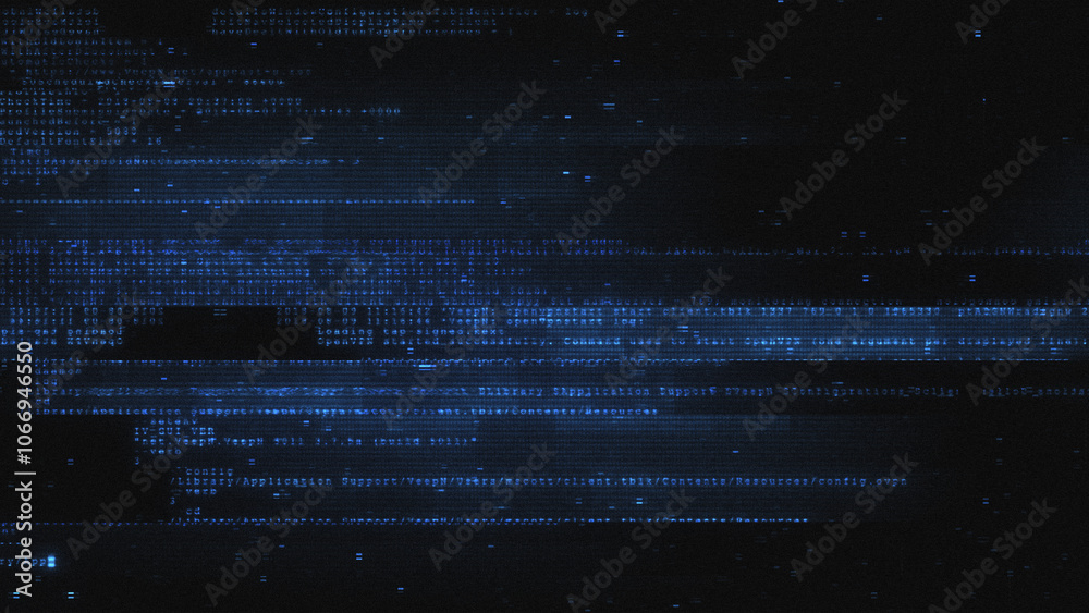 Wall mural a background texture with data glitch and interference effects.