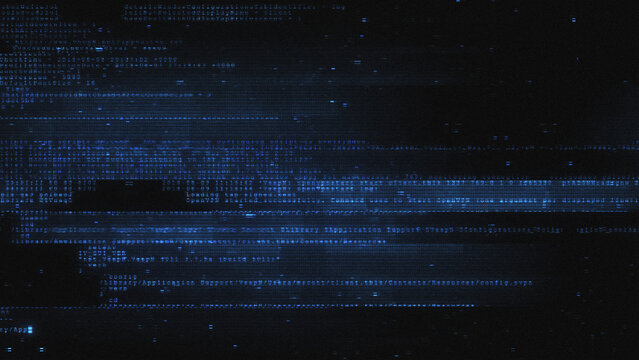 A background texture with data glitch and interference effects.