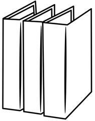 Office Equipment doodle element coloring page cartoon illustration