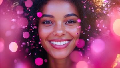 Celebrating a promotion with joyful colleagues at a vibrant workplace gathering