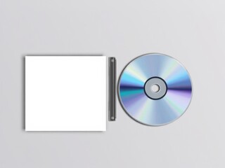 A blank CD box template for your design with space for personalized branding and graphics, technology, CD, box