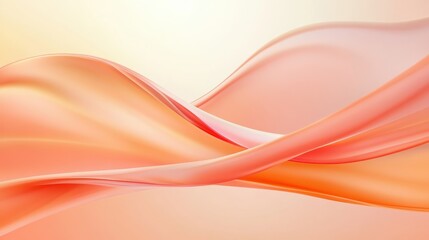 A pink wave with a white background