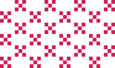 Red Check Pattern Background Vector Abstract Seamless Pattern popular grid pattern Print on the wall