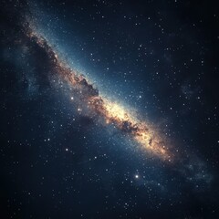 Obraz premium A silhouette seamlessly transforms into a star constellation against a dark sky