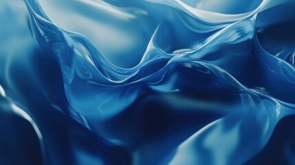 Obraz premium Captivating Abstract Design in Vibrant Blue Tones