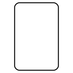 Portrait rectangular border with curved corners