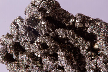 Mineral Rock Pyrite Fools Gold Metallic Macro