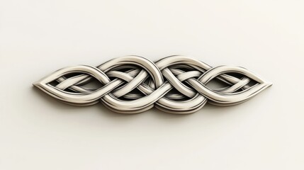 Elegant 3D Intertwined Knot Design Abstract Background Texture