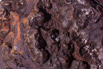 Mineral Rock Goethite Texture Brown Rust Iron