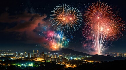 fireworks happy new year