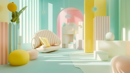 Subtle pastels that ignite imagination and curiosity AI generated illustration