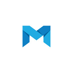Geometric Letter M Logo design vector template