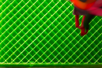 3d printing infill structure of printed object, copy-space background