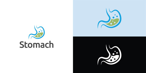 stomach logo. Simple vector logo design for medical human health.