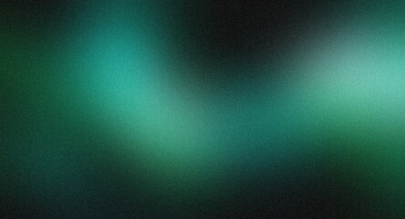 Obraz premium Noisy grainy effect green glowing abstract background, banner poster wallpaper background 