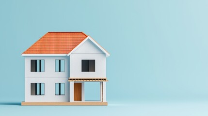 Modular construction model with modern design elements